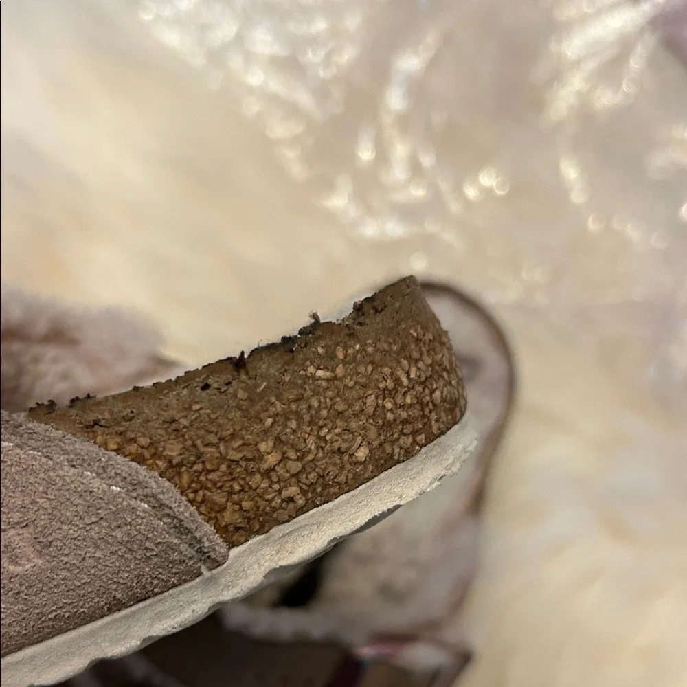 Birkenstock Women's Soft Blush Fuzzy Slippers